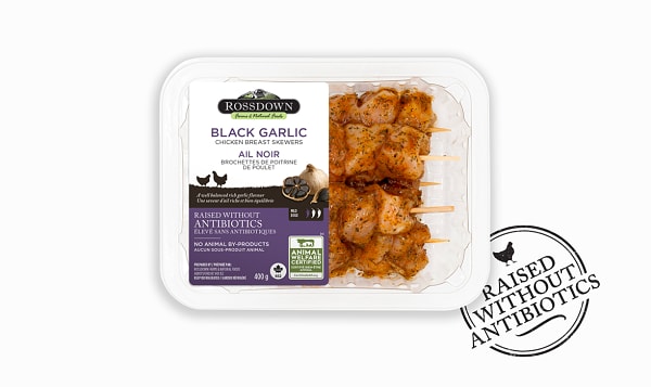Black Garlic Chicken Breast Skewers (Frozen)