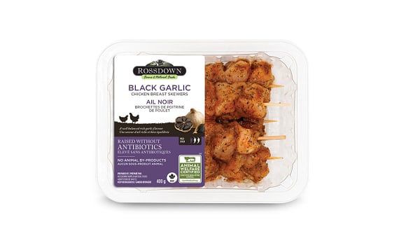 Black Garlic Chicken Breast Skewers (Fresh)