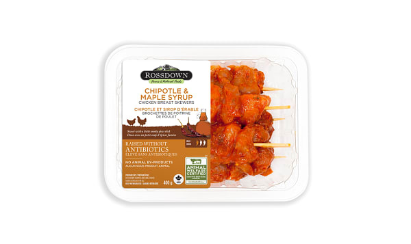 Chipotle & Maple Syrup Chicken Breast Skewers (Frozen)