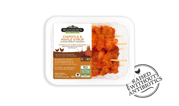 Chipotle & Maple Syrup Chicken Breast Skewers (Frozen)