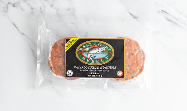 4 Pack Wild Sockeye Burger (Frozen)