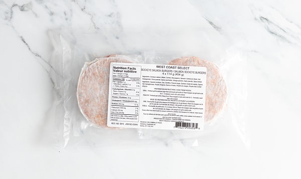 4 Pack Wild Sockeye Burger (Frozen)
