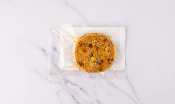 Prawn and Cod Burger with Chipotle, Corn, and Cilantro ( 1 per package) (Frozen)