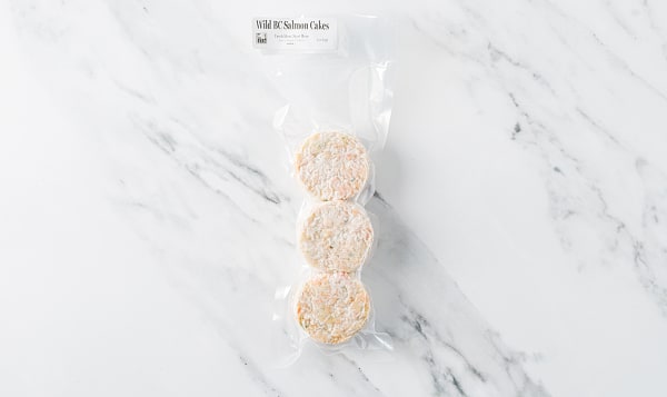 Wild BC Salmon Cakes (3x65g) (Frozen)