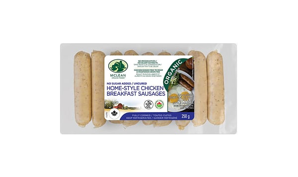 Organic Chicken Breakfast Sausages