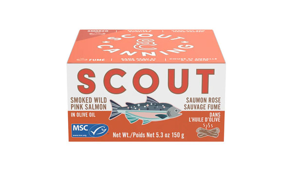 Smoked Wild Pink Salmon in Olive Oil