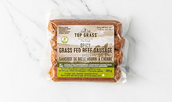 Grass Fed Beef Sausages - Spicy (Frozen)