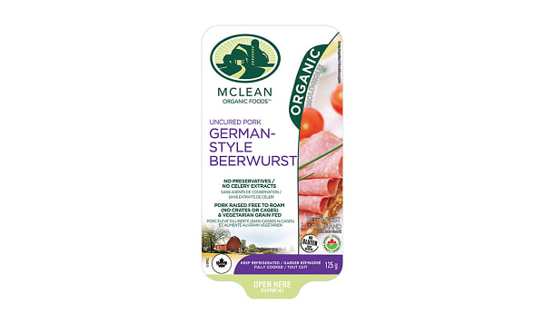 Mclean Organic Sliced Beerwurst