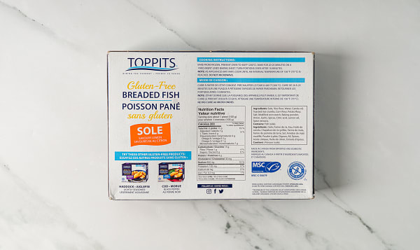 Gluten Free Breaded Sole (Frozen)