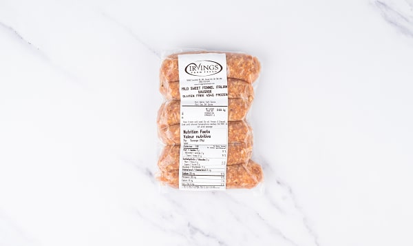 Sweet Fennel Sausages (Frozen)