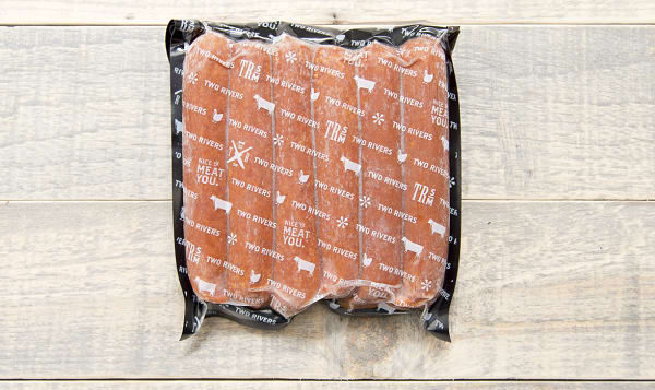 Two Rivers Meats North Vancouver Blue Goose All Beef Hot Dogs 454g 6 Sausages Shop At Spud Ca