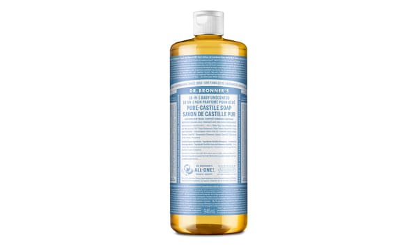 Dr. Bronner s Pure Castile Liquid Soap Baby Unscented 946 ml