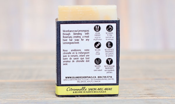 Lemongrass (w Clay & Shea Butter) Bar Soap