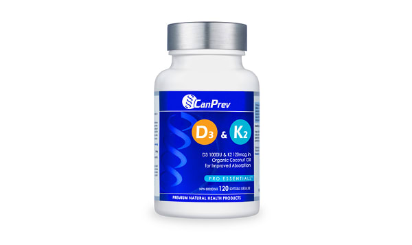 Vitamin D3 1000IU + K2 in Coconut Oil