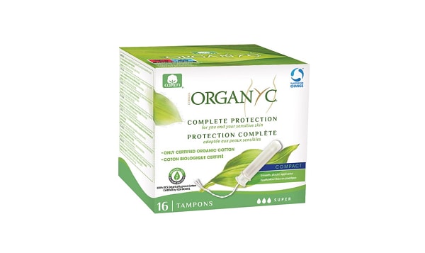 Organic Compact Applicator Tampons Super