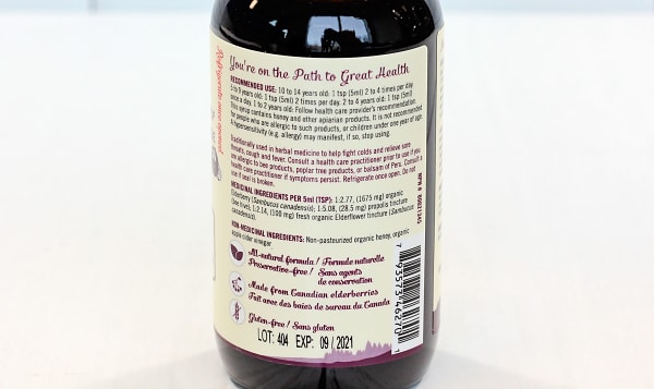 Organic Elderberry Syrup