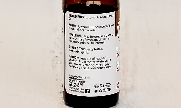 Organic Lavender Oil