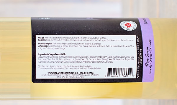 Serene Dream (Lavender Orange Chamomile) Castile Soap