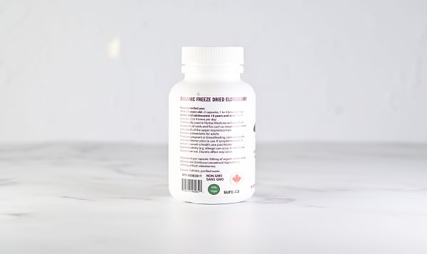 Organic Elderberry Supplements Capsules
