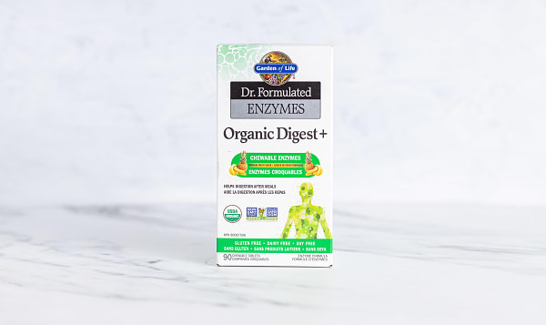 Organic Dr. Formulated Chewable Digestive Enzymes - Digest+