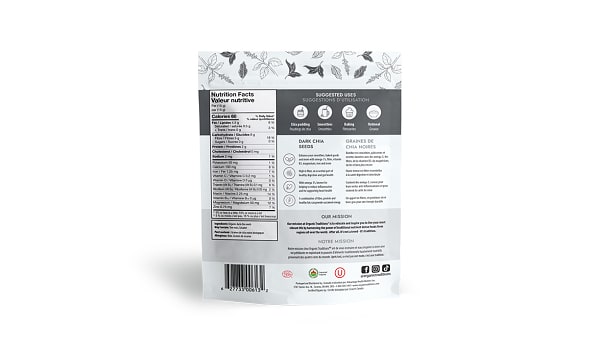 Organic Dark Chia Seeds, Whole