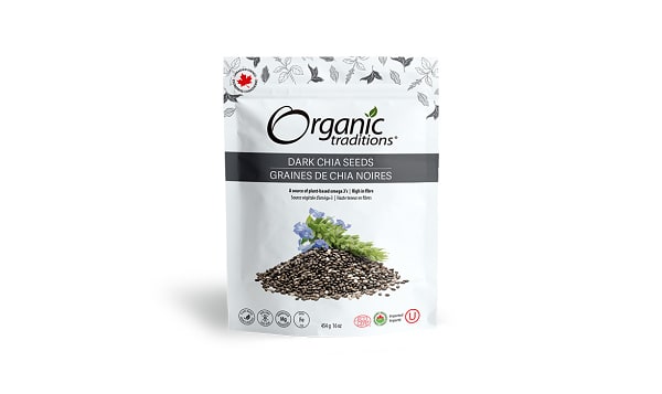 Organic Dark Chia Seeds, Whole