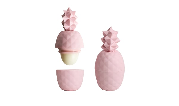 Lip Balm Geometric Pineapple Pink