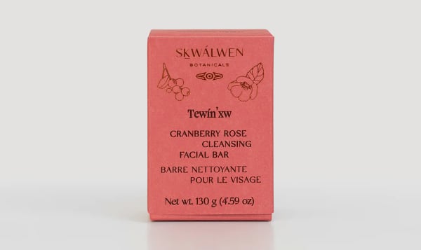 Tewin'xw Cranberry Rose Cleansing Facial Bar