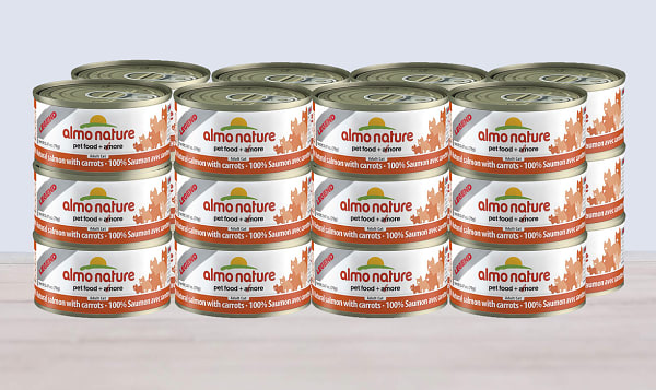 Salmon with Carrots Cat Food - CASE
