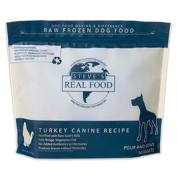 Free Range Raw Turkey Nuggets for Dogs (Frozen)