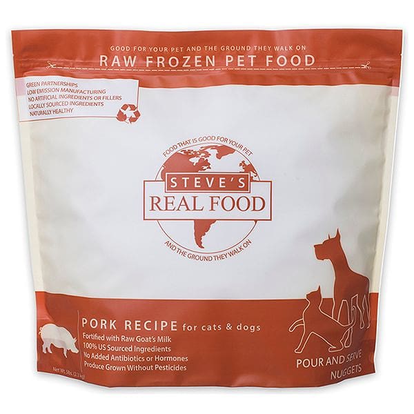 Raw Pork Nuggets for Dogs & Cats (Frozen)