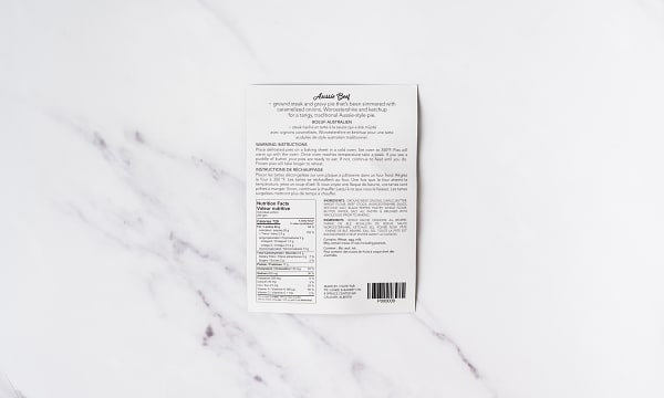 Aussie Beef Pie (Frozen)