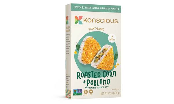 Onigiri Roasted Corn & Poblano Plant Based (Frozen)