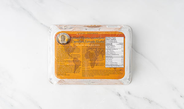 Spinach Ricotta Cannelloni (Frozen)