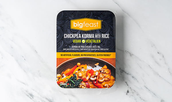 Chickpea Korma with Rice (Frozen)
