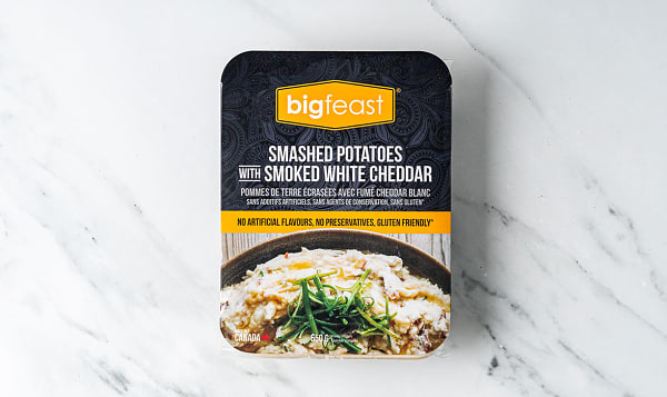 Smashed Potatoes with Smoked White Cheddar (Frozen)