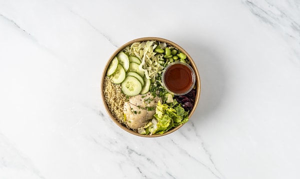 Asian Edamame Salad With Chicken