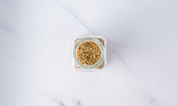 Organic Oregano Leaf in Glass Bottle