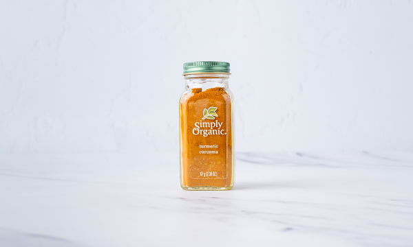 Organic Turmeric Root, Ground in Glass Bottle