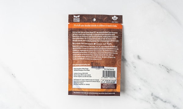 Organic White Pepper, Powder
