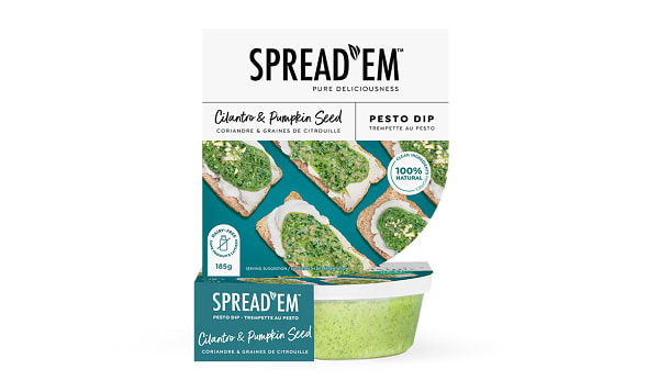 Cilantro & Pumpkin Seed Pesto Dip