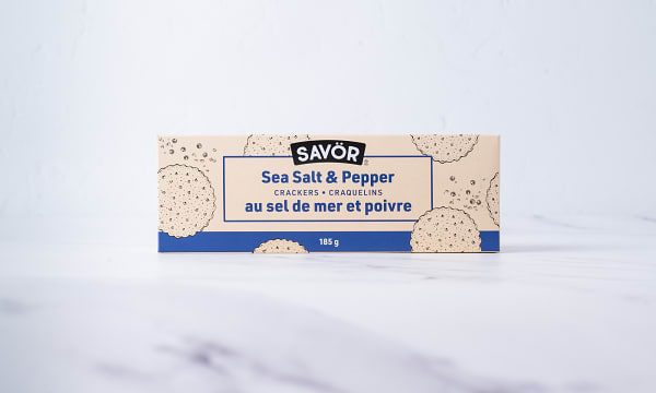 Sea Salt & Pepper Crackers
