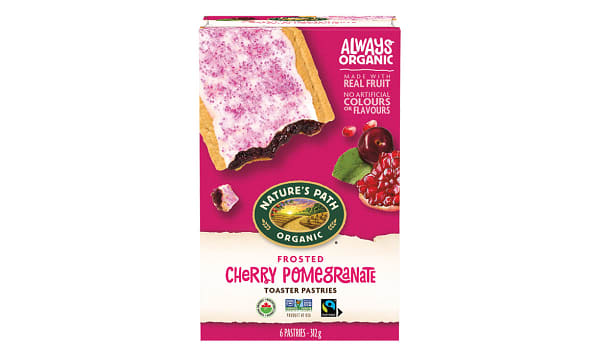 Organic Frosted Cherry Pomegranate Toaster Pastries