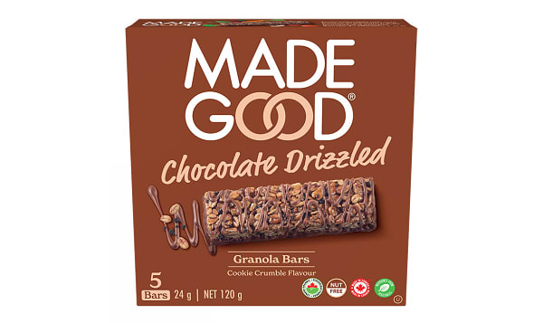 Organic Chocolate Drizzled Cookie Crumble Granola Bars