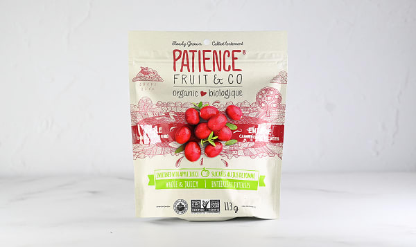 Organic Cranberries Sweetened with Apple Juice