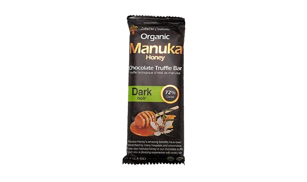 Organic Manuka Honey Truffle Bar - 72% Dark