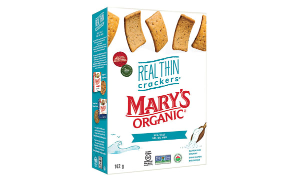 Organic REAL THIN Crackers, Sea Salt