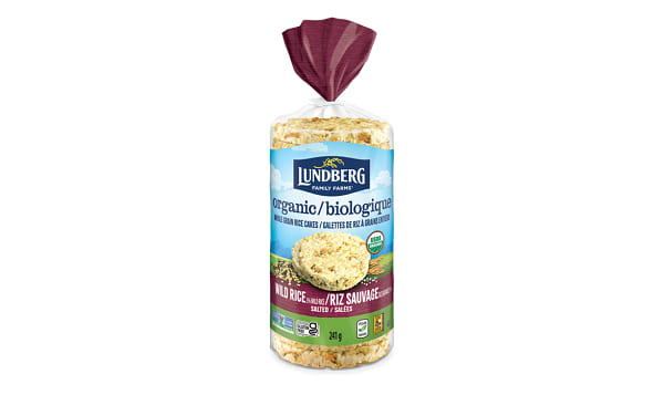 Organic Wild Rice Cakes, Lightly Salted