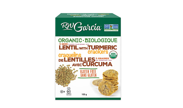 Organic Lentil Turmeric Crackers