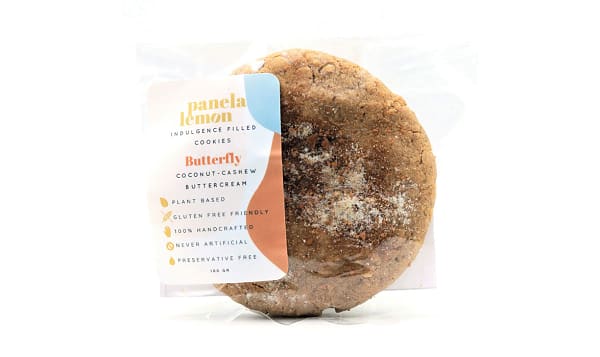 Butterfly - Coconut Cashew Buttercream Filled Cookie (Frozen)